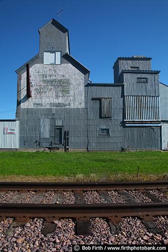 agricultural;Minnesota;summer;agriculture;country;grain elevatior;MN;railroad tracks;rural