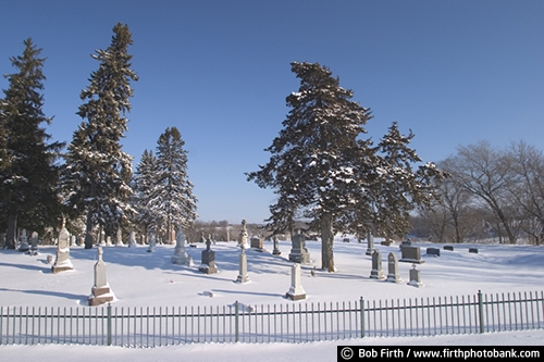 winter;trees;snow;Minnesota;grave stone;grave marker;cemeteries;cemetery;Carver County;Waconia MN