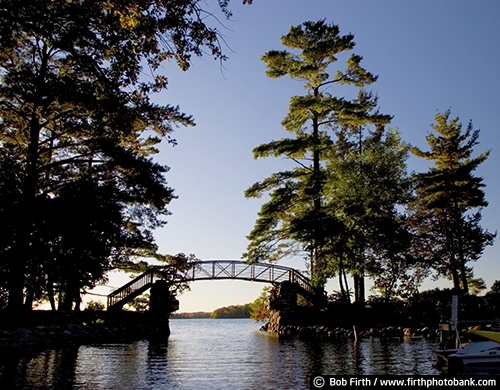 water;Twin Cities lakes;trees;tourism;summer;silhouette;peaceful;MN;Lake Minnetonka;historic;Shorewood;Boulder Bridge