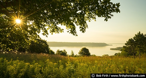 panoramic;Minnesota;Mighty Mississippi;Mississippi River Valley;MN;bluffs;autumn;destination;fall;Frontenac State Park MN;Great River Road;sun;sunburst;tree;trees;upper Mississippi River;travel;tourism;oak tree;prairie;bluff country;overview;vista;explore;inspirational;peaceful;river bluffs;Minnesota State Park