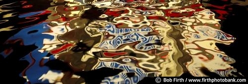 panoramic photo;Water;river;reflections in water;water details;abstract