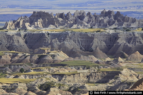 Badlands National Park SD;tourism;southwestern South Dakota;solitude;destination;erosion;rugged;geologic deposits;mixed grass prairie;sharply eroded buttes