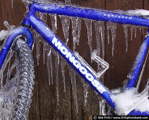 bike;bicycle wheel;Bicycling;detail;ice covered bike;Minnesota;MN;mountain bike;winter;bike frame;bicycle;cold weather biking;cold;frigid;winter biking