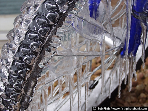 bike;bicycle wheel;Bicycling;detail;ice covered bike;Minnesota;MN;mountain bike;winter;wheel;cold weather biking;cold;frigid;winter biking