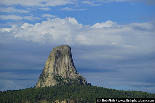 Devil's Tower;geological landmark;National Monument;rock formation;sacred;volcano core;Wyoming;Black Hills;destination;prairie;tourism;WY;trees;rock landscape;rock;Devils Tower;rocks;northeastern Wyoming;Crook County;Bear Lodge Mountains;Devils Tower National Monument;laccolithic butte;near Hulett and Sundance;rolling prairie