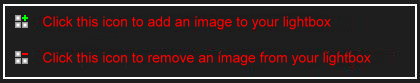 Lightbox Icons